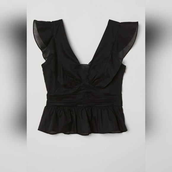 H&M Peblum Blouse. Size 6. - Picture 6 of 8